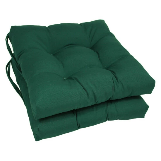 Buy ๐ Blazing Needles 16-inch Solid Color Dining Chair Cushions (Set Of 2) Forest Green ๐คฉ - Image 6