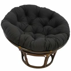 Discount ❤️ Blazing Needles 44-inch Solid Twill Papasan Cushion Navy ❤️