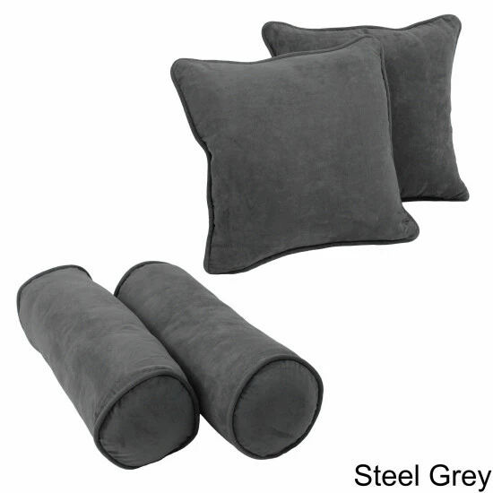 Deals ๐งจ Blazing Needles Microsuede Throw Pillows Set (Set Of 4) Java ๐ฅ - Image 6