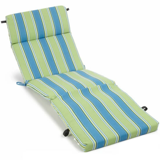 Budget โญ Blazing Needles All-Weather Outdoor Chaise Lounge Cushion Haliwell Multi ๐ - Image 2