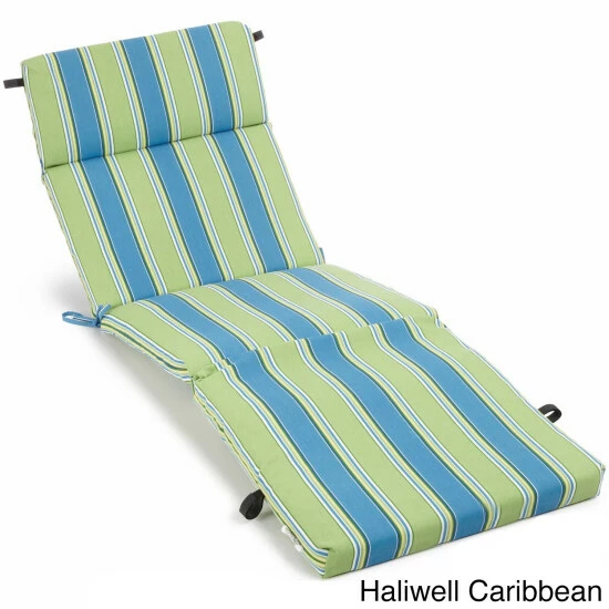 Budget โญ Blazing Needles All-Weather Outdoor Chaise Lounge Cushion Haliwell Multi ๐ - Image 3