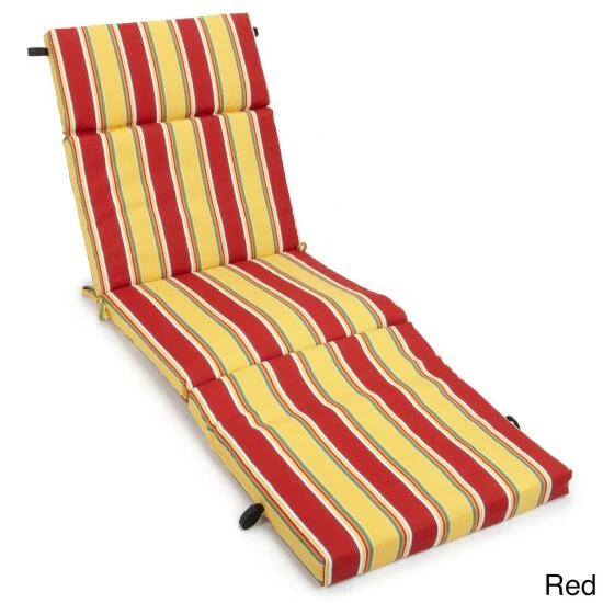 Budget โญ Blazing Needles All-Weather Outdoor Chaise Lounge Cushion Haliwell Multi ๐ - Image 6