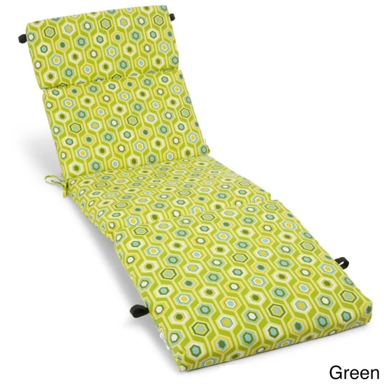 Budget โญ Blazing Needles All-Weather Outdoor Chaise Lounge Cushion Haliwell Multi ๐ - Image 7