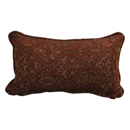 Buy ๐ Blazing Needles 18-inch Corded Patterned Jacquard Chenille Lumbar Throw Pillow ๐ - Image 4