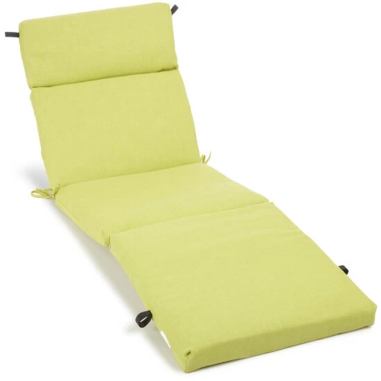 Budget ๐ Blazing Needles 72-inch All-Weather Chaise Lounge Cushion - 72" X 24" Lime ๐ - Image 2