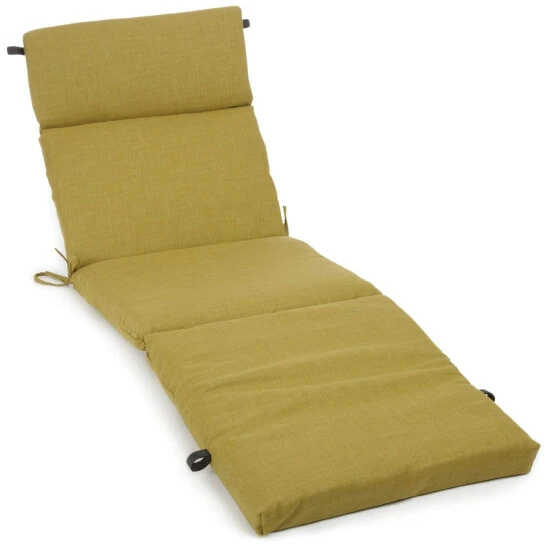 Budget ๐ Blazing Needles 72-inch All-Weather Chaise Lounge Cushion - 72" X 24" Lime ๐ - Image 3