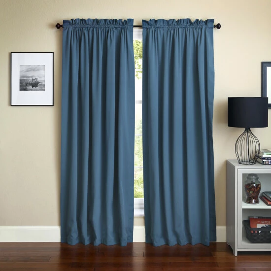 Flash Sale โจ Blazing Needles 84-inch Twill Curtain Panel Pair - 52 X 84 - 52 X 84 Ruby ๐ - Image 5