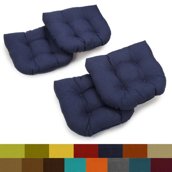 Wholesale ๐ Blazing Needles Indoor/Outdoor Chair Cushions (Set Of 4) - 19" X 19" Mocha ๐