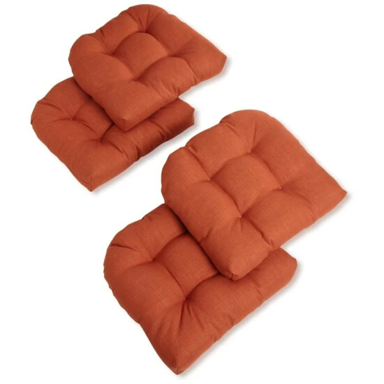 Wholesale ๐ Blazing Needles Indoor/Outdoor Chair Cushions (Set Of 4) - 19" X 19" Mocha ๐ - Image 4