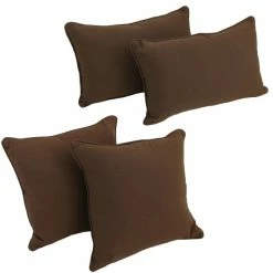 Top 10 👏 Blazing Needles Delaney Indoor Throw Pillow Set (Set Of 4) Natural 👍