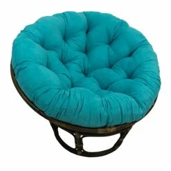 Best Pirce 🌟 Blazing Needles 44-inch Microsuede Papasan Cushion - 44" X 44" Teal ⌛