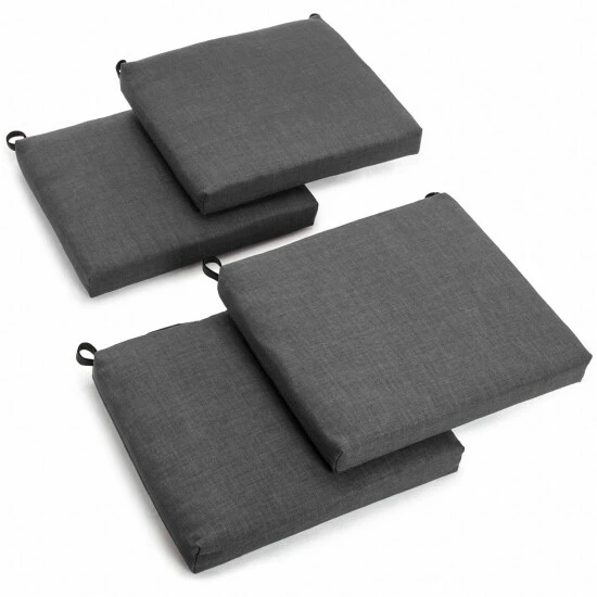 Buy 🎁 Blazing Needles 20-inch Indoor/Outdoor Chair Cushion (Set Of 4) - 20 X 19 Lemon 😉